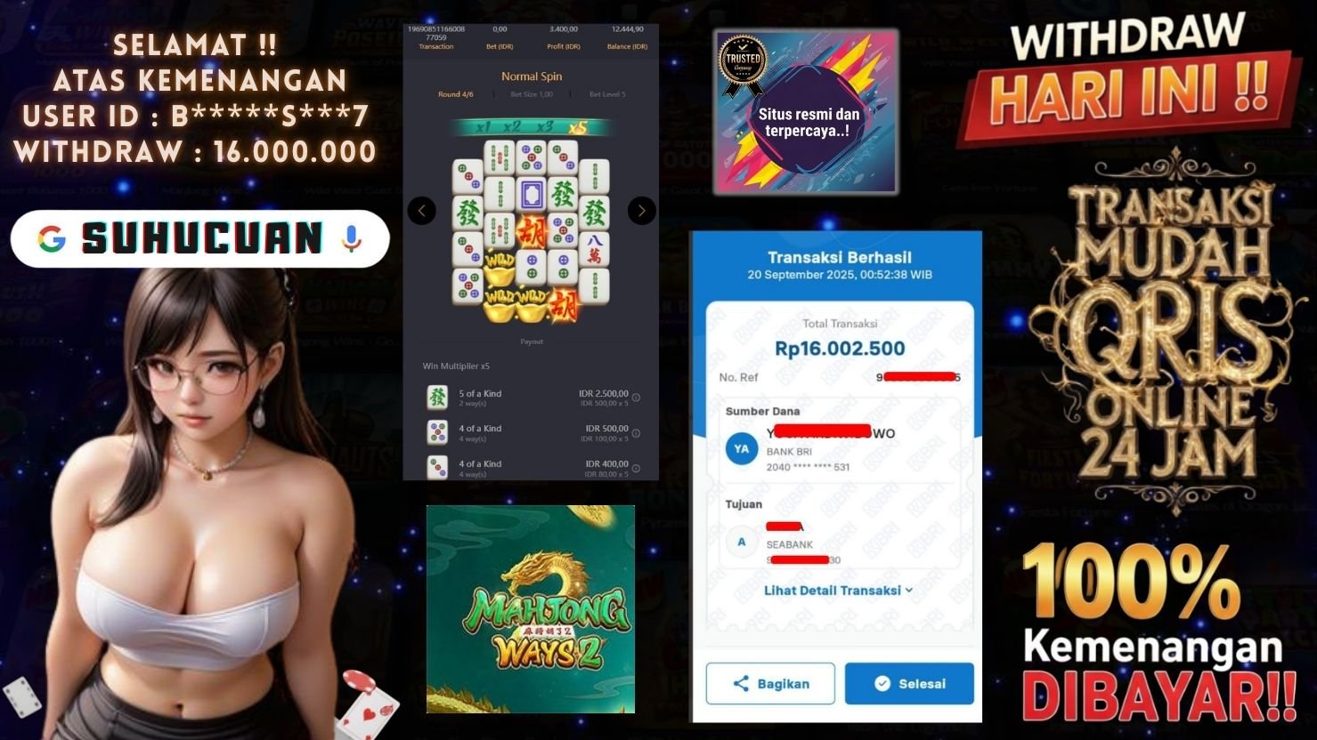 SUHUCUAN JACKPOT SLOT MAHJONG WAYS 2